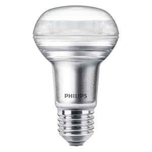 Philips LED Classic E27 Bulb, 40 W, Reflector, R63, Silver, Warm White, Pack of 1